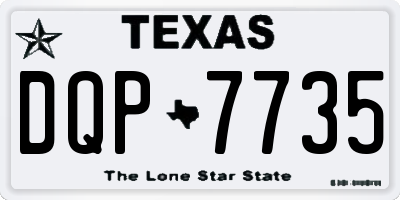 TX license plate DQP7735