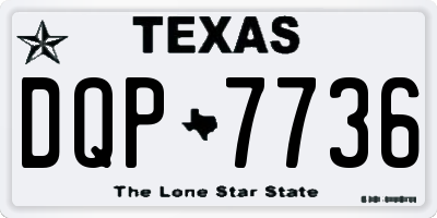 TX license plate DQP7736