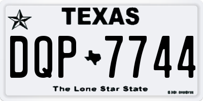 TX license plate DQP7744