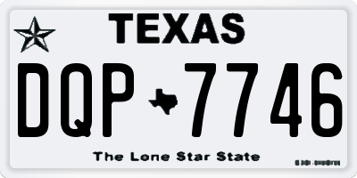 TX license plate DQP7746