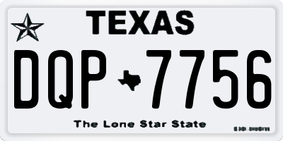 TX license plate DQP7756