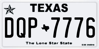 TX license plate DQP7776