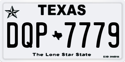 TX license plate DQP7779