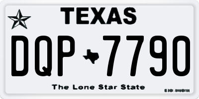 TX license plate DQP7790