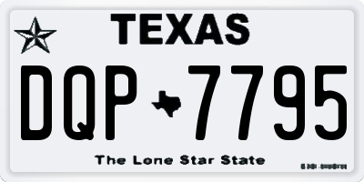 TX license plate DQP7795
