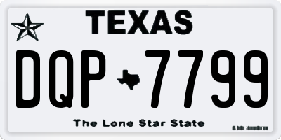 TX license plate DQP7799