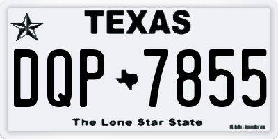 TX license plate DQP7855