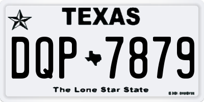 TX license plate DQP7879