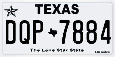 TX license plate DQP7884