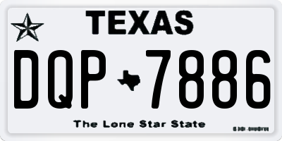 TX license plate DQP7886