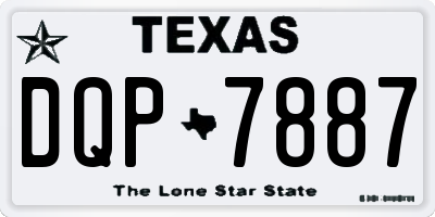 TX license plate DQP7887