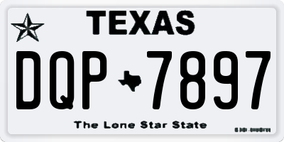 TX license plate DQP7897