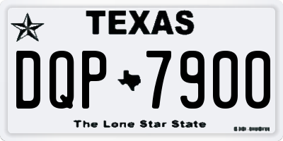 TX license plate DQP7900