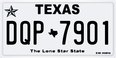 TX license plate DQP7901