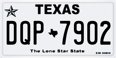 TX license plate DQP7902