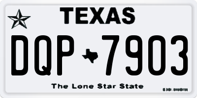 TX license plate DQP7903