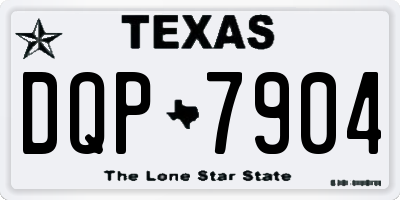 TX license plate DQP7904