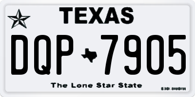 TX license plate DQP7905