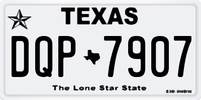 TX license plate DQP7907