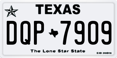TX license plate DQP7909