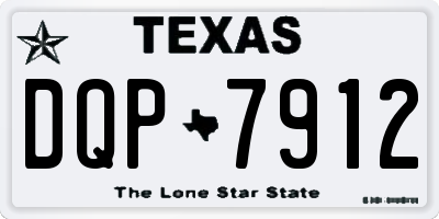 TX license plate DQP7912