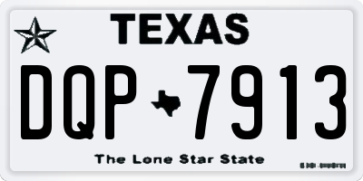 TX license plate DQP7913