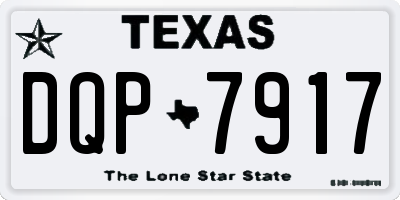 TX license plate DQP7917