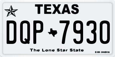 TX license plate DQP7930