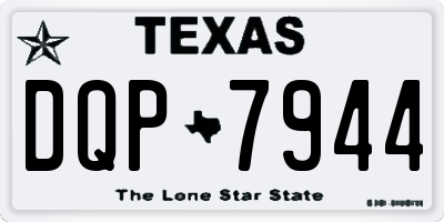TX license plate DQP7944