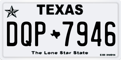 TX license plate DQP7946