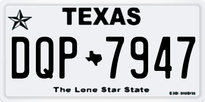 TX license plate DQP7947