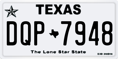TX license plate DQP7948