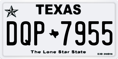 TX license plate DQP7955