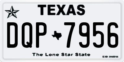 TX license plate DQP7956