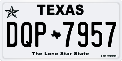 TX license plate DQP7957