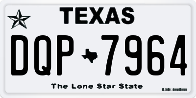 TX license plate DQP7964