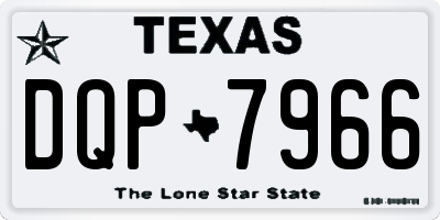 TX license plate DQP7966