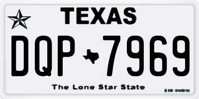 TX license plate DQP7969