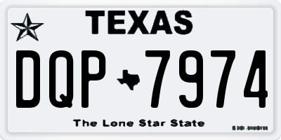 TX license plate DQP7974