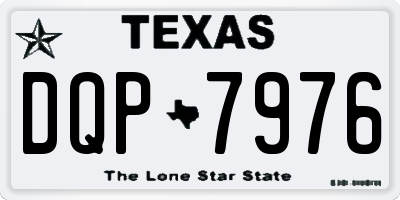 TX license plate DQP7976
