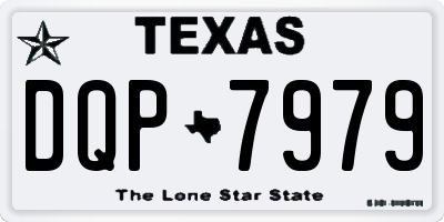TX license plate DQP7979