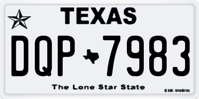 TX license plate DQP7983
