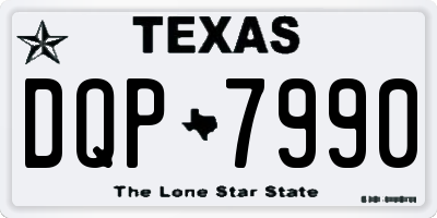 TX license plate DQP7990