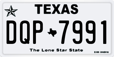 TX license plate DQP7991