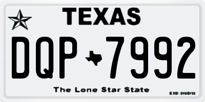TX license plate DQP7992