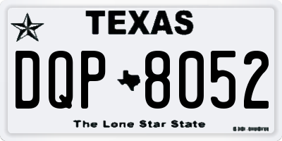 TX license plate DQP8052