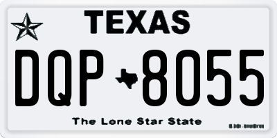 TX license plate DQP8055