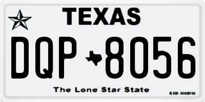 TX license plate DQP8056