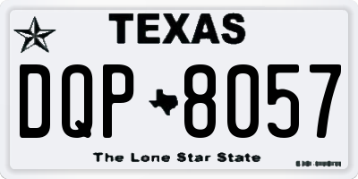 TX license plate DQP8057