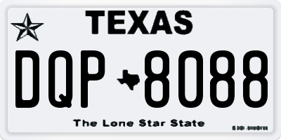 TX license plate DQP8088